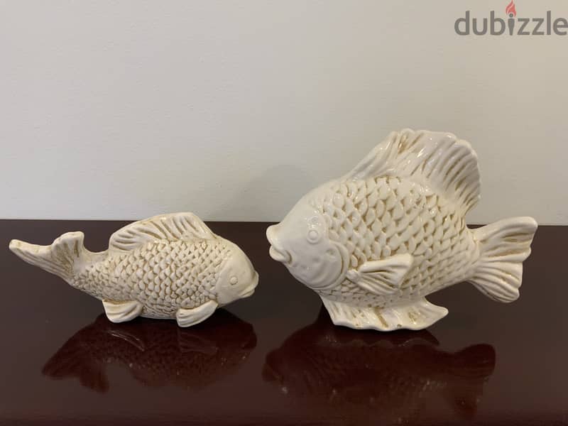 Fish Figurines (small 5"11", large 9"12") 2