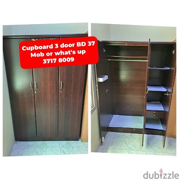 Cupboard 3 door and other household items for sale 13