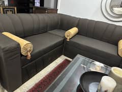 L shape sofa like new condition 0