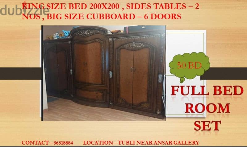 furniture,cupboard,bed, mattress,dining table, sofa,microwave,vacuum 7