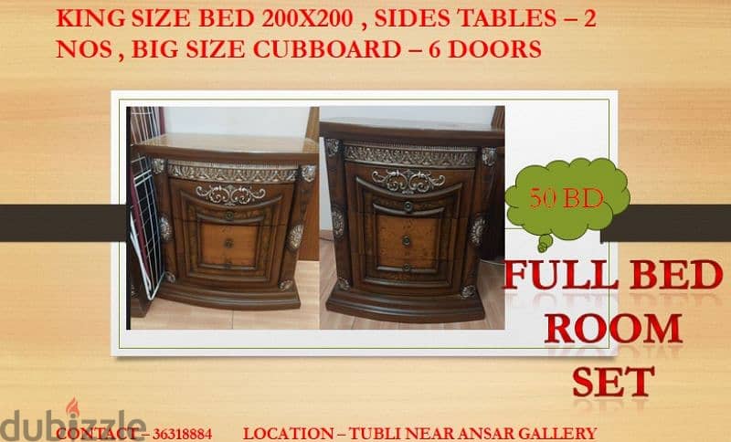 furniture,cupboard,bed, mattress,dining table, sofa,microwave,vacuum 9