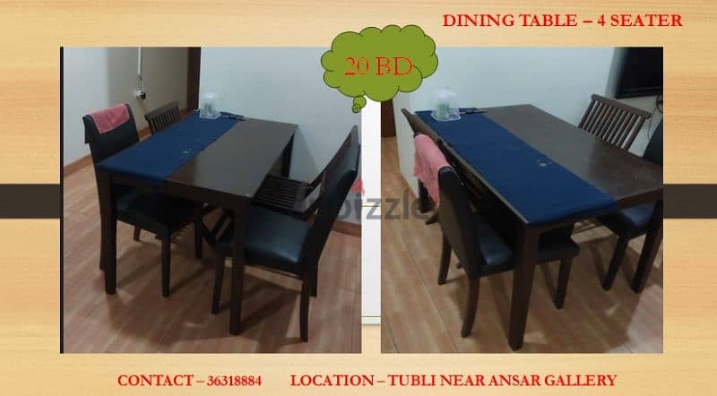 furniture,cupboard,bed, mattress,dining table, sofa,microwave,vacuum 17