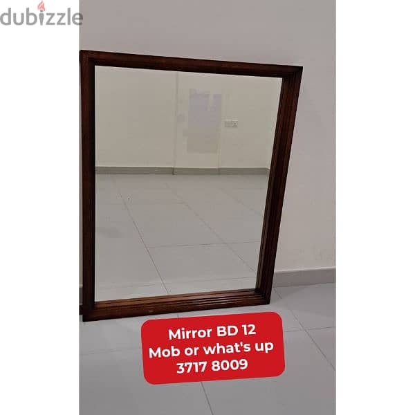 Cupboard 2 door with Mirror and other household items for sale 12