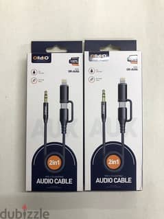 ordeo audio cable 2in1 with type c to lightning made in Germany 0