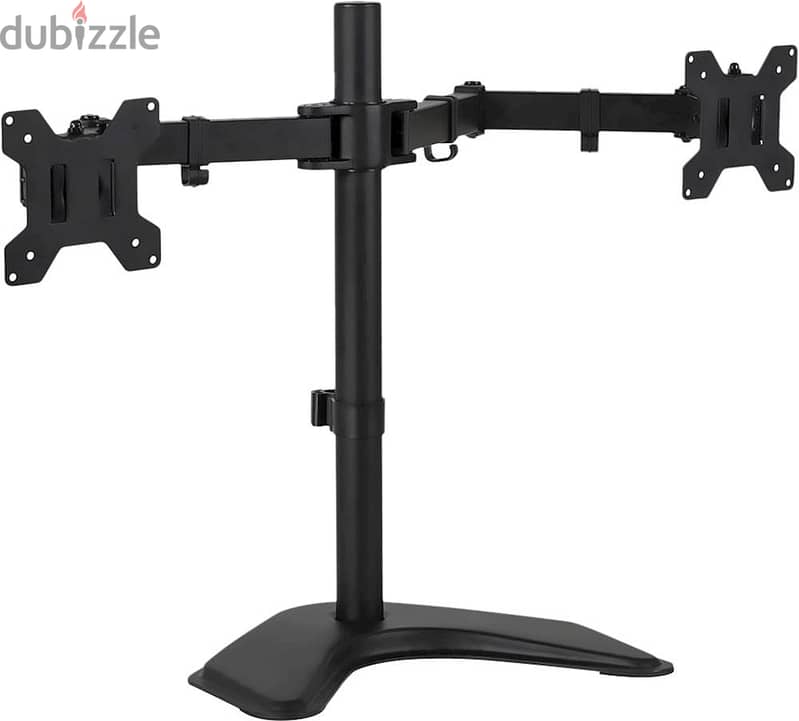 Desk Mount Stand Powerful Heavy Duty Fully Adjustable Fits 2 Two Scre 0