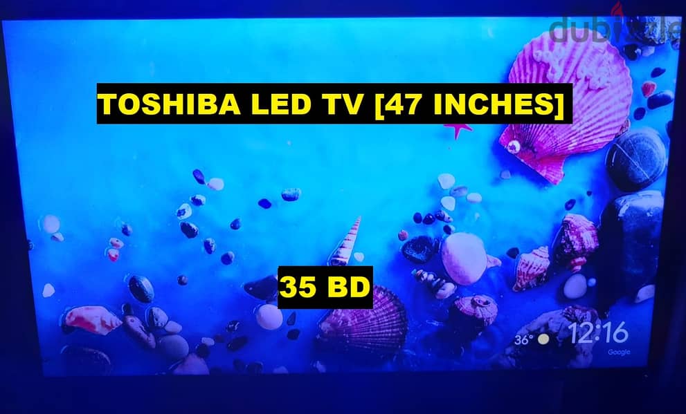 Rush Sale!!! Toshiba 47 Inches LED TV. .  . only 25bd. . . 3