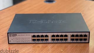 D-Link 24-Port Gigabit Smart Managed Switch DGS-1100-24 Good Working