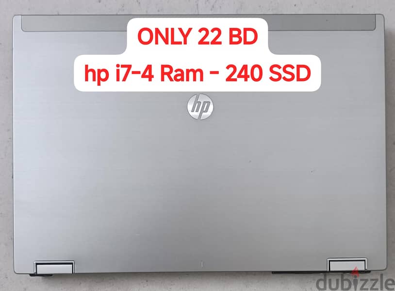 Laptop hp EliteBook 8440p Core i7/ 4 GB RAM/ 2.6 GHz /240 SSD/ Cam 0