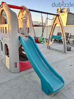 Slide+swing+trampoline