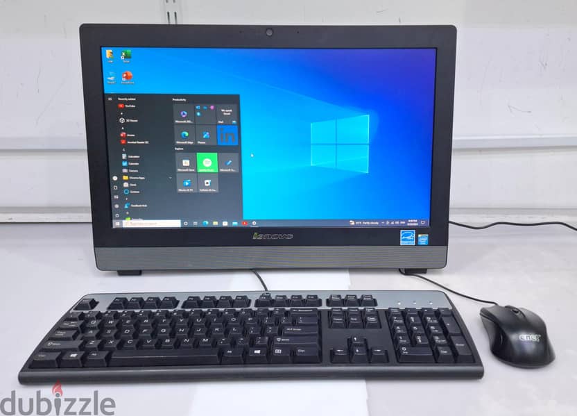 LENOVO All in One Computer 20" Display 8GB RAM 512GB SSD Fast Working 1