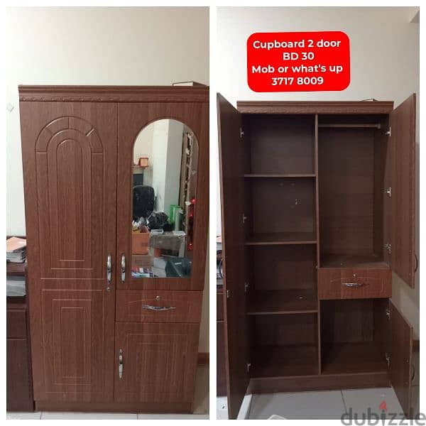 2 door cupboard study table and other household items for sale 14