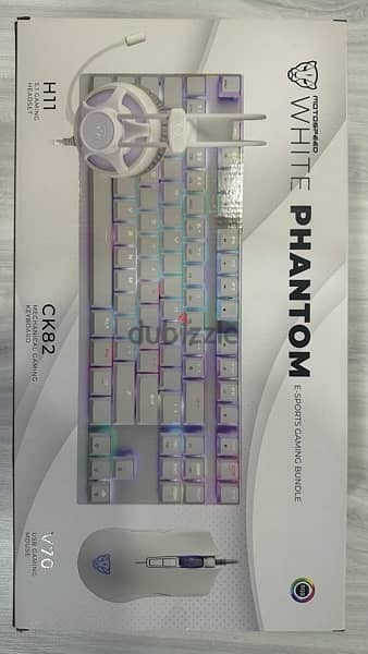 Motospeed White Phantom Gaming Combo (Mouse, Keyboard and headset) 6