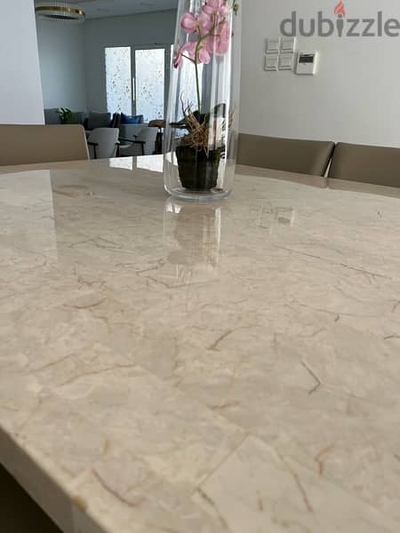 Marble Dinning Table 8 seaters 5