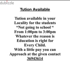 Private tutors