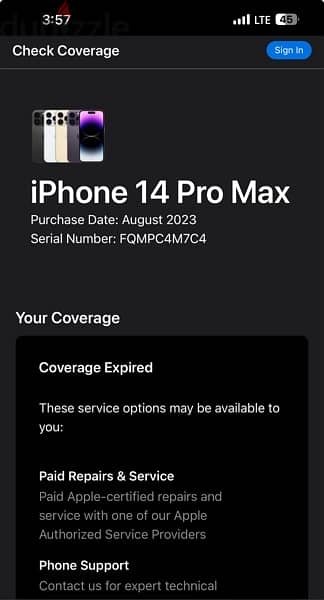 iphone 14 pro max 128gb 89% battery health (No box ) 2