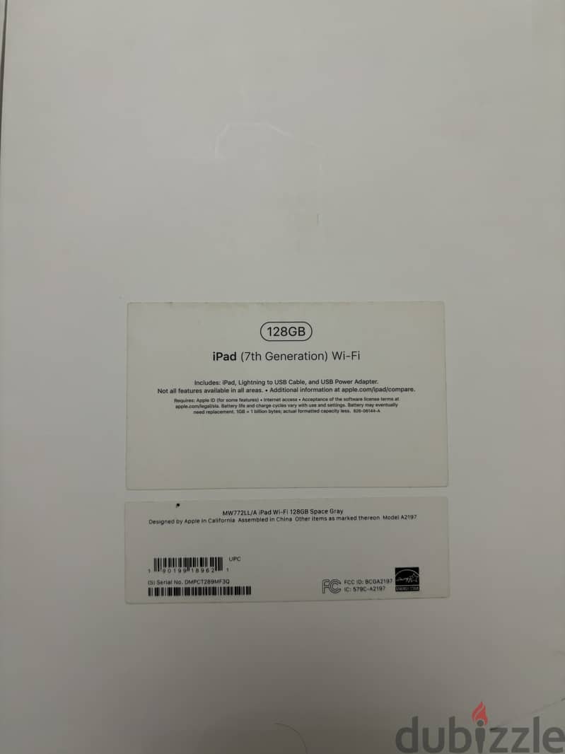 Ipad 7 128gb very clean 2