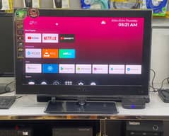 TCL 24"Full HD LED TV with Remote & FREE Smart TV Box  Good Working