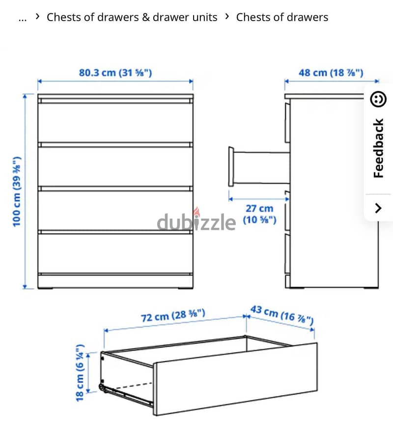 Ikea chest drawers 3