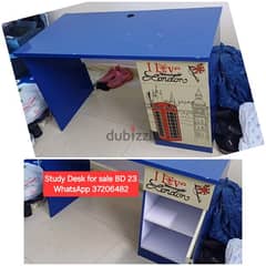 Study desk and other items for sale with Delivery 0