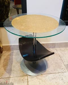 Round Glass Tea  Table 0