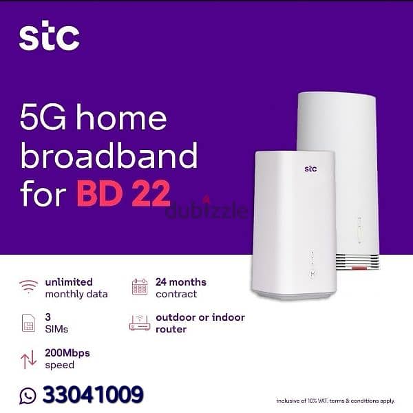 STC, 5G Home broadband, 5G Data Sim, Voice, Fiber, All Available. 6