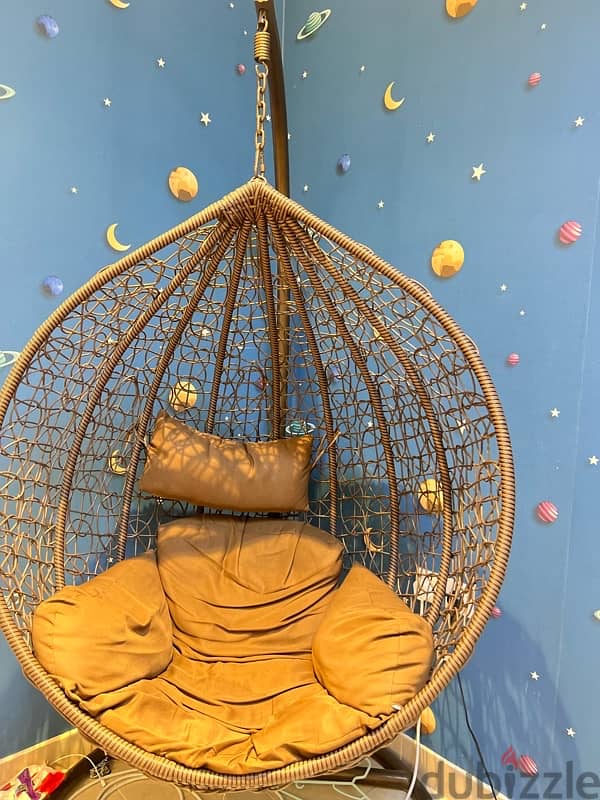 Hanging Egg Chair with Cushion 2