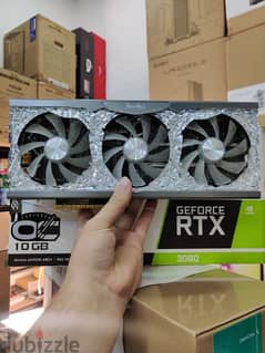 بيع كرت شاشة أبيض 3080 White 3080 graphics card for sale 0