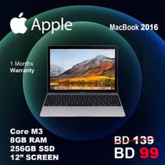 Apple MacBook 2016  Price: 99 BD