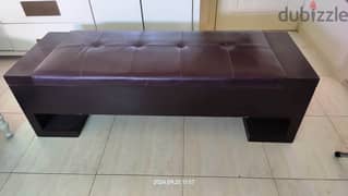 OTTOMAN / Sitting with storage , Heavy Wood 0