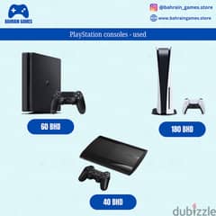 Playstation consoles for sales (Used) 0