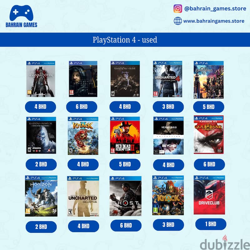 Playstation Games for sales (PS3 - PS4 - PS5) 1