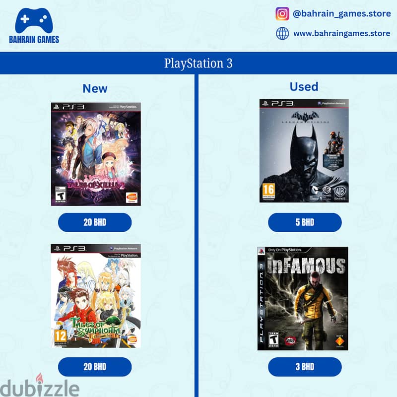 Playstation Games for sales (PS3 - PS4 - PS5) 3