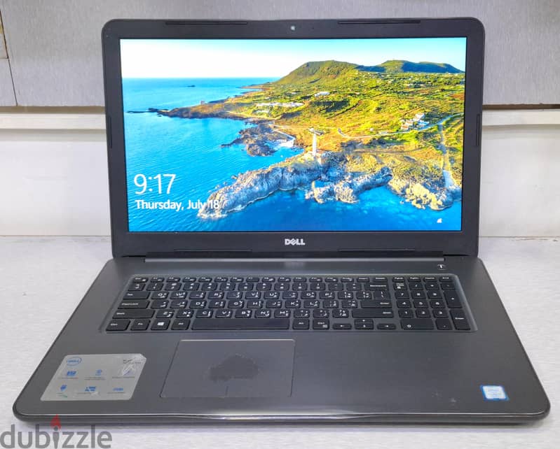 DELL Core i5 7th Generation Big Laptop 17.3" HD+ LED 8GB RAM 256GB SSD 1