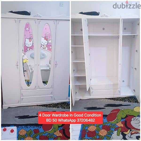 Wardrobe 2 Door and other items for sale with Deliveryy 7