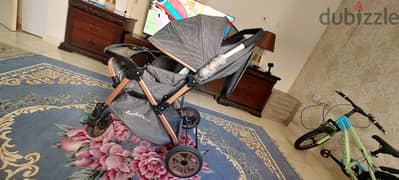 Stroller / Pram and Baby Sitting Chair with Tray