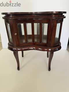 Vintage French drinks cabinet with tray, 1950s