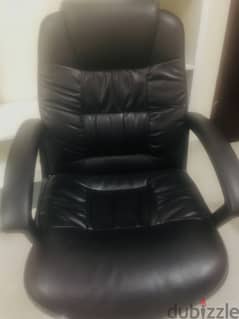 Office Chair Revolving " Leather "