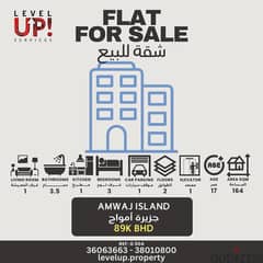 Luxury & Convenient 3 Bedrooms Flat For Sale In Amwaj. REF-G004 0