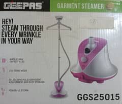 geepas garment steamer color white and pink color (fully packet new)