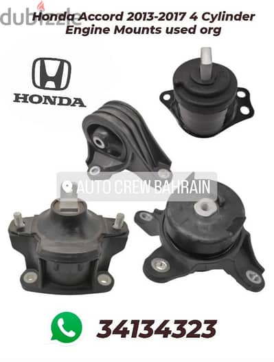 Honda Accord 2013-2017 4 Cylinder Engine Mounts used org