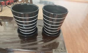 ceramic plant pots each 16 inch in height 0