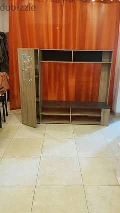 TV UNIT TABLE WITH SHELF FOR SALE ONLY 20BD PICKUP ONLY 0