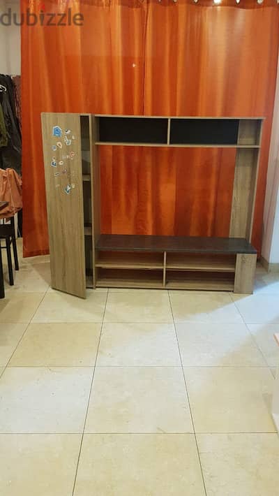 TV UNIT TABLE WITH SHELF FOR SALE ONLY 20BD PICKUP ONLY