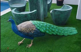 Peacock statue 0