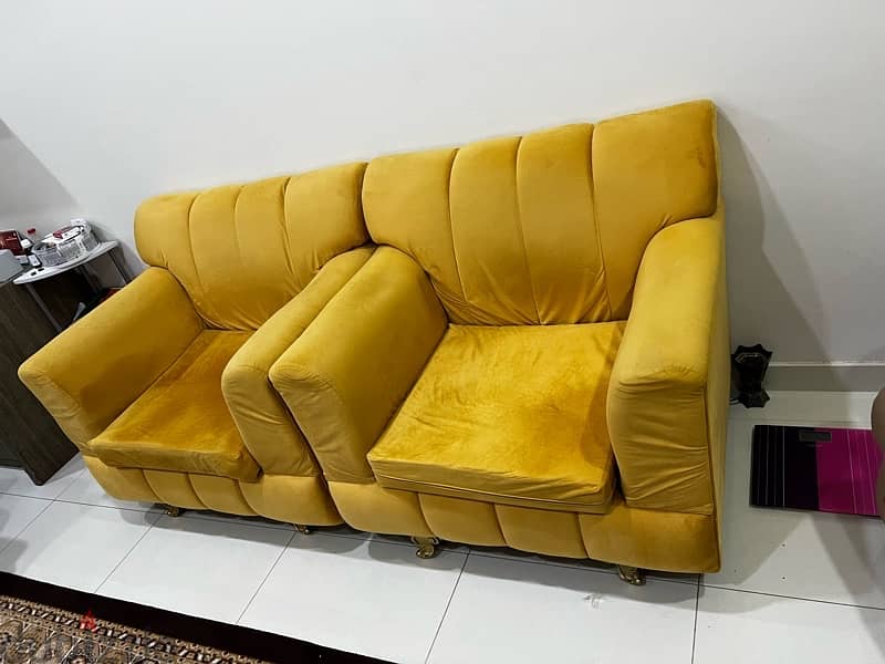 Two single seat sofa and one recliner sofa for sale 0