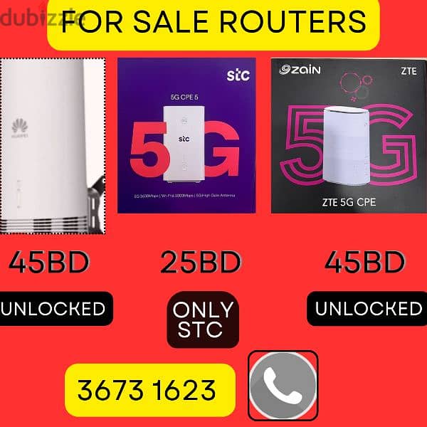 5G Routers and mesh 3 for sale in very good price يوجد توصيل 1