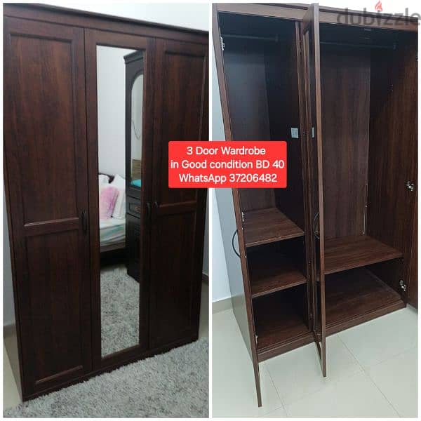 2 Door large size wardrobe and other cupboards for sale with Delivery 1