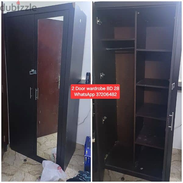 2 Door large size wardrobe and other cupboards for sale with Delivery 9