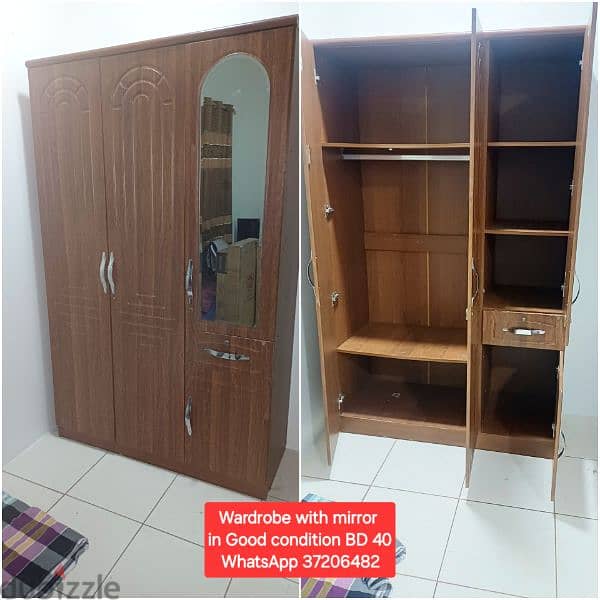 2 Door large size wardrobe and other cupboards for sale with Delivery 12