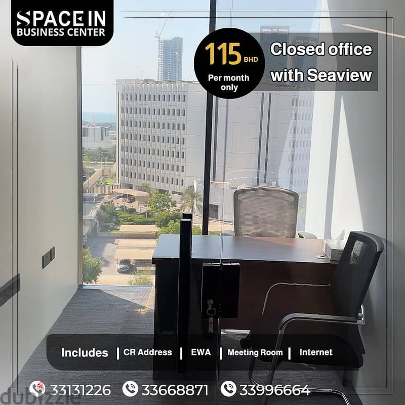 Closed Space With Commercial CR address Starting From 115 BD 0